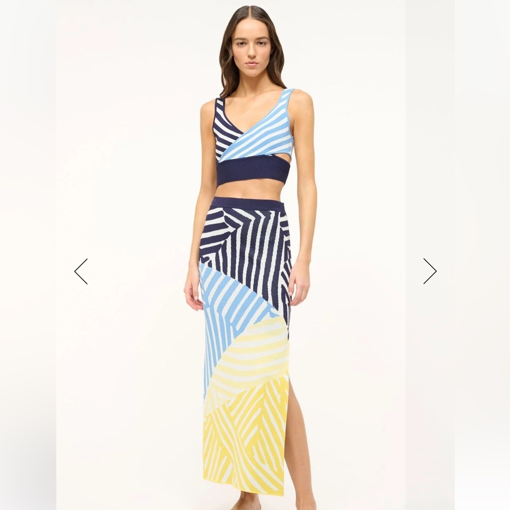 STAUD mosaic print co-ord set